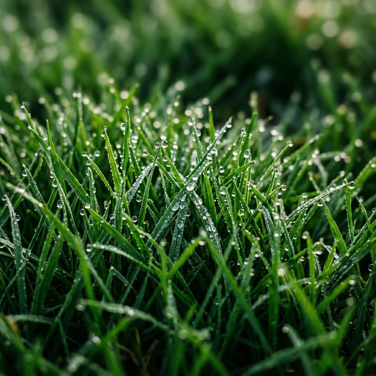 Healthy turf texture used as a visual cue for ongoing landscape care and maintenance.